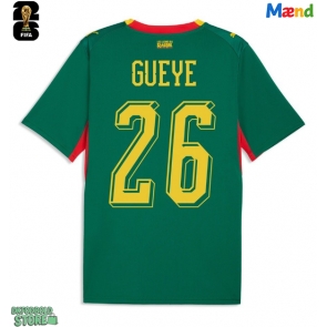 Senegal Pape Gueye #26 Replika Udebanetrøje VM 2026 Kortærmet